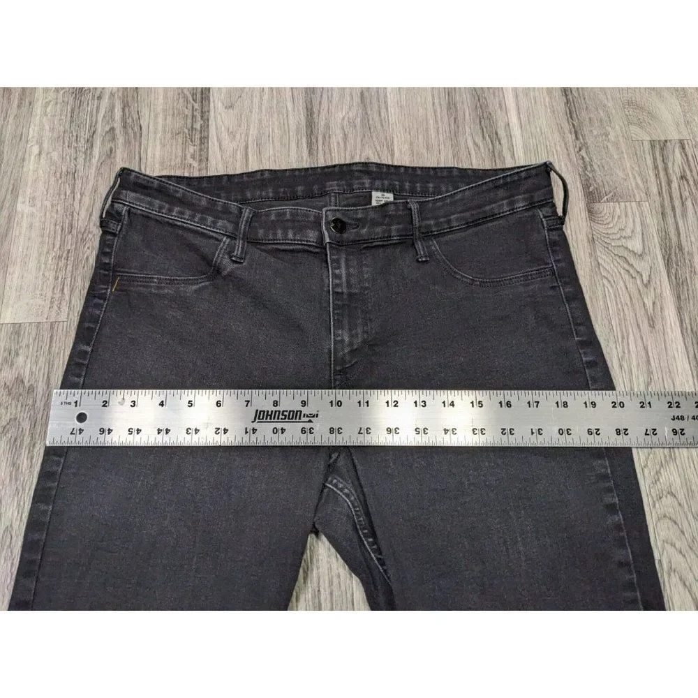 (3/$35) &Denim By‎ H&M Size 36 Skinny Ankle Regular Waist Black Denim Jeans